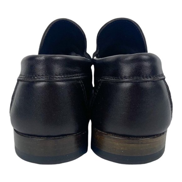 ilSandalo by Fabio Tesorone Black Leather Penny Loafers Dress Shoes Mens Size 9 main image 8